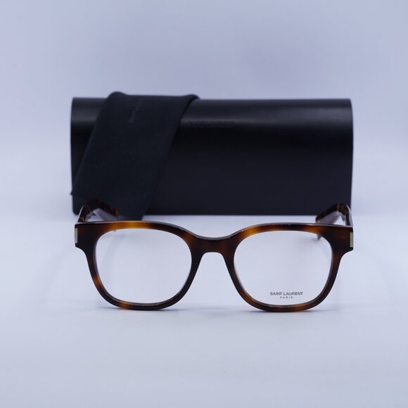 Saint Laurent SL722 006 Square Eyeglasses 51mm – Havana - Picture 4 of 11